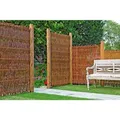 Produktbild: T & J Weidengeflechtzaun Fuego mit seitlichem Rahmen 120 cm x 100 cm
