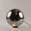 Produktbild: s.luce Orb Glaskugel Tischleuchte Tischlampe Schlafzimmerlampe Flurleuchte, Farbe Rauch, Größe Ø 40cm