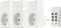 Produktbild: REV Funksteckdosen-Set 3er | Fernbedienung | 1000W | 25m Reichweite | Kinderschutz | Weiß