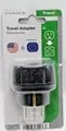 Produktbild: Vivanco Reisestecker Reisesteckdose USA Stecker auf Schuko schwarz 344363