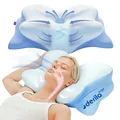 Produktbild: Derila Ergo Nackenkissen Kopfkissen, Memory Foam Kissen. Nackenstützkissen. Pillow Kissen für Seiten, Rücken & Bauchschläfer (1er Pack)
