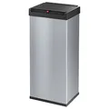 Produktbild: Hailo Big-Box Swing XL Mülleimer - 1 x 52 Liter - selbstschließender Schwingdeckel - Stahlblech - Müllbeutel-Klemmrahmen - Mülleimer Küche rechteckig - Abfalleimer made in Germany - silber