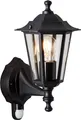 Produktbild: BRILLIANT Lampe, Carleen Außenwandleuchte Bewegungsmelder schwarz, 1x A60, E27, 60W, IP-Schutzart: 23 - regengeschützt