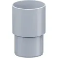 Produktbild: Inefa - Fallrohr Verbinder, pvc Ablaufrohrverbinder Dachrinnenzubehör, einfache Steckmontage, Made in Germany - DN85 / 85mm Grau