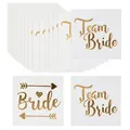 Produktbild: 20 x JGA Tattoo Gold Junggesellinnenabschied Temporäre Klebetattoos Braut Tea...