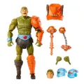 Produktbild: Masters of the Universe Masterverse New Eternia Man-At-Arms Actionfigur, 30 bewegliche Gelenke, austauschbarer Kopf, Hände und Keule, MOTU Spielzeug, HYC48