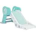 Produktbild: AIYAPLAY Kinderrutsche, Klappbare Kleinkinderrutsche, Rutsche für Kinder 1,5 bis 3 Jahre, Gartenrutsche für Indoor, Outdoor, Grün, Weiß, 120 x 53 x