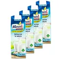 Produktbild: MinusL - 4er Pack Laktosefreie fettarme H-Milch 1,5% Fett (Kuhmilch á 1 Liter) - Milch laktosefrei und fettarm für Menschen mit Laktose- Intoleranz (Voller Genuss)