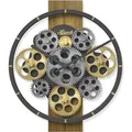 Produktbild: Hermle Wanduhr 30105, Aluminium, Holz, analog, Quarzuhr, Ø 40 cm, anthrazit