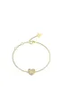 Produktbild: GUESS Damen-Armband Herz Pave Goldfarben S JUBB05461JWYGS