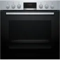 Produktbild: Bosch HEA513BR3 - Serie 4 Einbauherd mit 5 Jahre Garantie, Edelstahl, 3D Heissluft, 60 x 60 cm