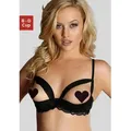 Produktbild: Büstenhebe PETITE FLEUR GOLD, Damen, Gr. 70, Cup D, schwarz, Spitze, Obermaterial: 60% Polyamid, 35% Polyester, 5% Elasthan, BHs BH Spitzenwäsche Reizwäsche Bügel-BH Spitzen-BH Hochzeitswäsche Hochzeitsdessous Büstenhebe, mit Bügel und edler Spitze, sexy Dessous, Reizwäsche