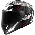 Produktbild: Motorrad Helm S - LS2 FF811 Vector II 2 Carbon Savage - weiß-rot-grau