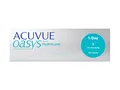 Produktbild: ACUVUE OASYS 1-Day Tageskontaktlinsen helfen das Gefühl von müden & trockenen Augen zu reduzieren – Tageskontaktlinsen mit -1.5 dpt und BC 9 – UV Schutz & Komfortables Tragegefühl – 30 Linsen