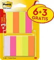 Produktbild: Post-it Page Marker 6x 100 Blatt + 3 gratis - 15 x 50 mm - violett, neongrün, neongelb, neonpink, neonorange