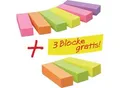 Produktbild: Post it Haftnotizen-Blöcke Page Marker 670-6, 15 x 50 mm, 6 Stück + 3 Haftnotizen-Blöcke GRATIS