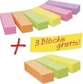Produktbild: Post-it Haftstreifen 670-6+3 15mm x 50mm Neonpink, Neongrün, Neongelb, Neonorange, Violett 900 Blatt