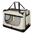 Produktbild: Hundetransportbox Hundebox faltbar Autotransportbox L Beige B-WARE