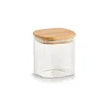 Produktbild: Zeller Present Vorratsglas Vorratsglas m. Bambusdeckel, Borosilikat Glas / Silikon / Bambus, eckig, 640 ml, Borosilikat Glas / Silikon / Bambus, transparent, 10...