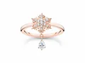 Produktbild: Thomas Sabo TR2414-416-14-48 - Ring - Sterling Silber - vergoldet Roségold + Zirkonia - Schneeflocke - Gr. 48