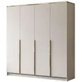 Produktbild: Lookway Kleiderschrrank, Kaschmir, Gold, Holzwerkstoff, Uni, 2 Schubladen, Rechteckig, 200x213x57 cm, Schlafzimmer, Kleiderschränke, Drehtürenschränke
