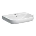 Produktbild: Geberit Waschtisch Smyle 65x48cm, we., mit Hahnloch, mit Überlauf