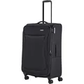Produktbild: Travelite Reisekoffer Chios, erweiterbar, schwarz, Weichschale, 4 Rollen, 90 Liter, 46 x 78 x 30cm
