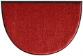 Produktbild: Erwin Müller Fußmatte halbrund Mainz, Schmutzfangmatte, Sauberlaufmatte Uni rot Größe 50x75 halbrund - rutschfest, pflegeleicht, für Fußbodenheizung geeignet (weitere Farben, Größen)