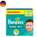 Produktbild: Pampers Windeln Größe 6 (13-18Kg) Baby-Dry, Extra Large, MONATSBOX, 148 Stück