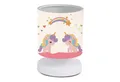 Produktbild: lux.pro Tischleuchte, ohne Leuchtmittel, »Maidstone« Kinderlampe Tischlampe 1xE14 Weiß mit Einhorn-Motiv