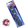 Produktbild: 5 x CR2430 WILHELM Lithium Knopfzelle 3V 270mAh ø24,3x3,0mm Batterie DL 2430