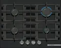 Produktbild: BOSCH SERIE 4 PNP6B6K40 GASKOCHFELD AUTARK 60 CM 4 FLAMMEN GLAS SCHWARZ