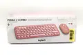 Produktbild: Logitech Pebble 2 Combo kabellose Tastatur und Maus Bluetooth - Rosa, Deutsch