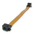 Produktbild: MAXTRACK Netzwerkkabel-Fensterdurchführung, 2x RJ45-Buchse (8P8C; 8-polig), Stecker-Ausführung gerade, Flachkabel mit Gesamtlänge 30cm, Leiterplattenfolie