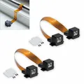 Produktbild: 2X RJ45 Fensterdurchführung Flachkabel für Netzwerkkabel LAN Ethernet extra dünn