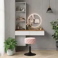 Produktbild: Schminktisch Melora, Weiß/eiche, 100 Cm, Vicco