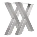 Produktbild: Tischgestell Edelstahl TUX 100x100 790 Kufen Tischuntergestell 800, 2 Stk