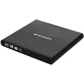 Produktbild: Verbatim External Slimline Mobile CD/DVD-Brenner USB 2.0 Schwarz