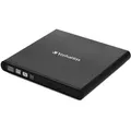 Produktbild: Verbatim External Slimline CD/DVD Writer Optisches Laufwerk DVD±RW Schwarz
