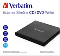 Produktbild: Verbatim Externer Slimline CD-DVD-Brenner, externer DVD-Brenner schwarz, USB-A 2