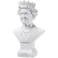 Produktbild: Isideco Weiße Deko Figur Büste englische Queen Elisabeth II.