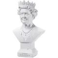 Produktbild: Weiße Deko Figur Büste englische Queen Elisabeth II.