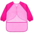 Produktbild: KIMMAX Bastelschürze kinder, Malschürze Malerkittel mit Ärmeln für Kinder von 7 bis 12 Jahren für Schule Kunst Malerei,Kochen,Rosa (L,125-145 cm)