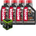 Produktbild: Set Service Öl Motul 7100 5W40 Filter Motorrad Morini 1200 Strider 06>
