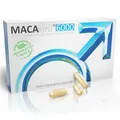 Produktbild: MACA Kapseln hochdosiert | Aus der Apotheke | Für den Mann | Das Original MACA aus Peru | 6000 mg pro Tag | Monatsversorgung für die Männer 30 Kapseln | Vegan | Made in Germany