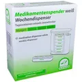 Produktbild: Medi-Inn Pillendose Wochendispenser 7 Tage, weiß, 11,5 x 13 x 4,5 cm weiß