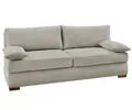 Produktbild: luma-home Schlafsofa 15151, Dauerschläfer mit Bettkasten B201/T110/H88 cm, Liegefläche 160x200 cm, Federkern, Wellenunterfederung, separater Topper, Feincord Beige