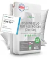 Produktbild: Welldora ǀ 2er-Set Milbenbezug Kissen 50x70 ǀ Allergiker Kissenbezug fachärztlich getestet ǀ Premium Encasing mit Reissverschluss ǀ Allergiker Bettwäsche