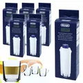 Produktbild: 6x DeLonghi Wasserfilter DLSC002 Intensa + DeLonghi Glas Tassenset 4er