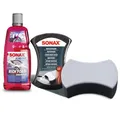 Produktbild: 1 L LITER SONAX XTREME RICHFOAM SHAMPOO REINIGUNGSSCHAUM + MULTISCHWAMM SCHWAMM